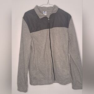 Starter Jacket Windbreaker Full Zipper Small 34-36 Fleece Lined Women's Gray